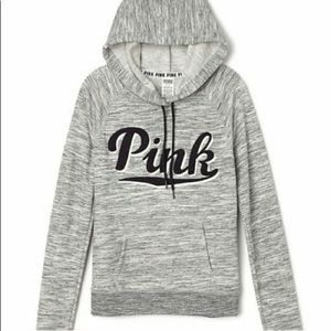 Grey hoodie from pink